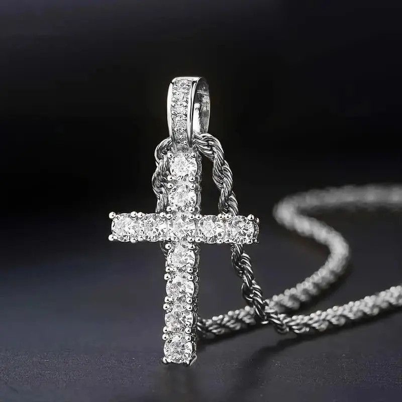 Jewelry 60Cm Twisted Chain Cross Necklace Size ONE SIZE - 4 Thumbnail