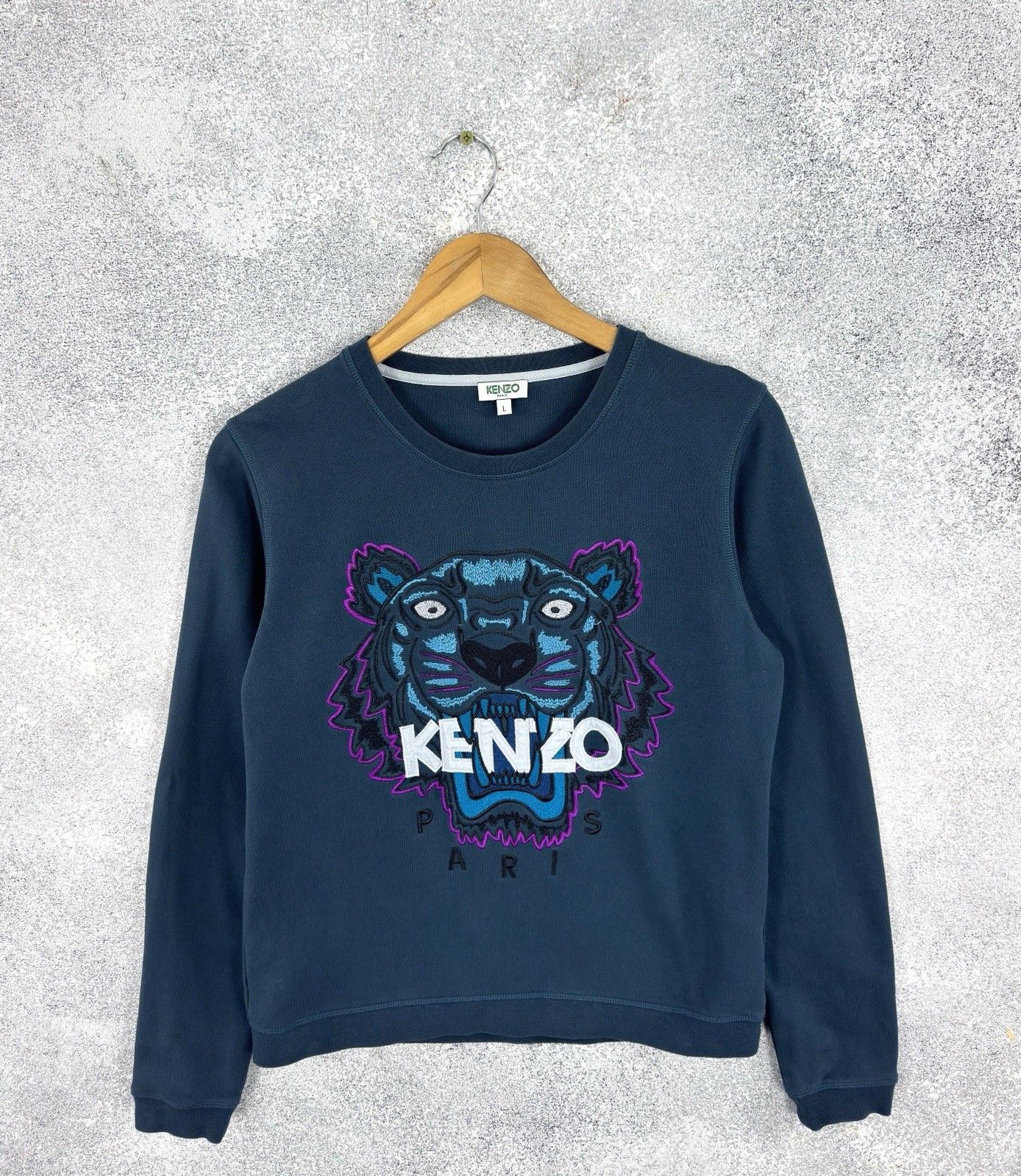 Kenzo KENZO Paris Tiger Icon Sweatshirt Made in Portugal Size L / US 10 / IT 46 - 1 Thumbnail