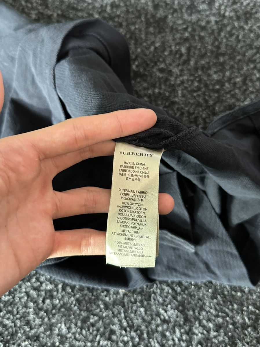 Burberry × Designer 🚨Burberry Polos Tee without Logo Nova Check Inner Rare black Size US L / EU 52-54 / 3 - 7 Thumbnail
