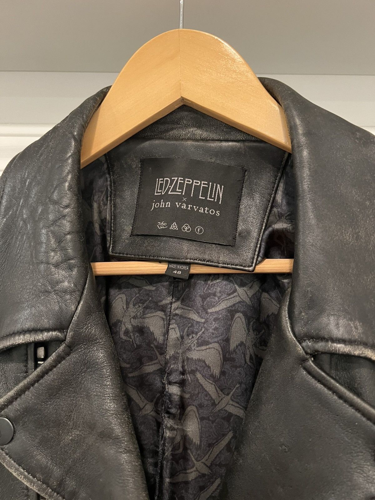 John Varvatos John Varvatos Led Zeppelin Collection Leather Jacket EU48 Size US M / EU 48-50 / 2 - 4 Thumbnail