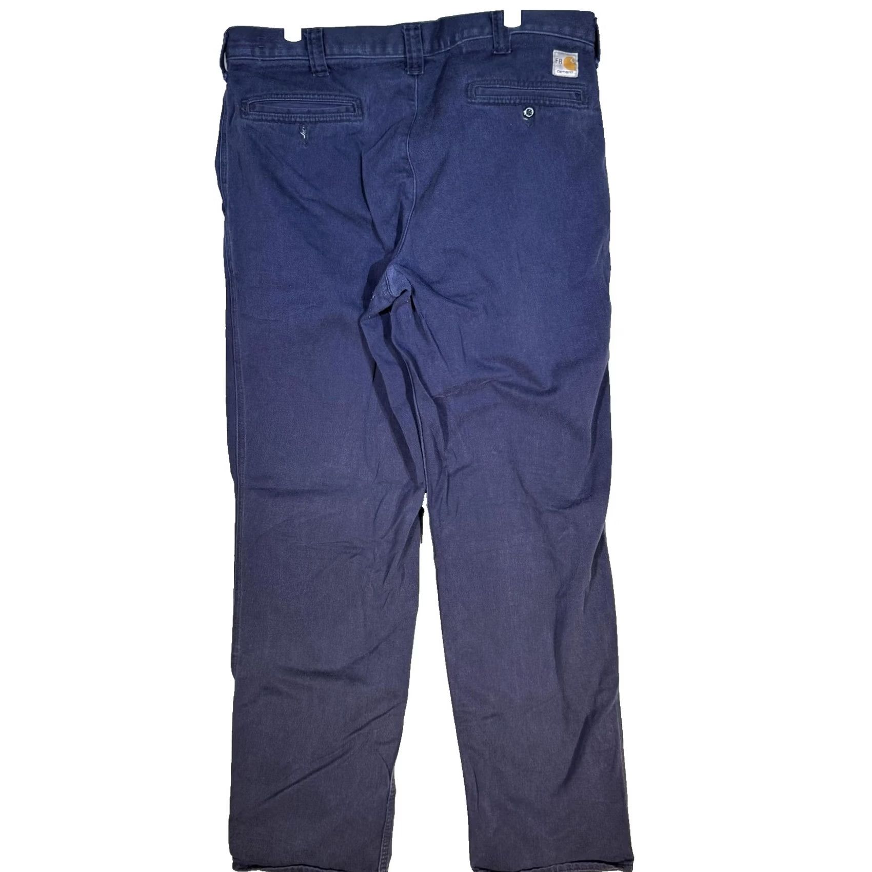 Carhartt Carhartt FR Work Pants 36x36 Blue CAT2 Arc Flash NFPA70E Mens Size US 36 / EU 52 - 2 Thumbnail