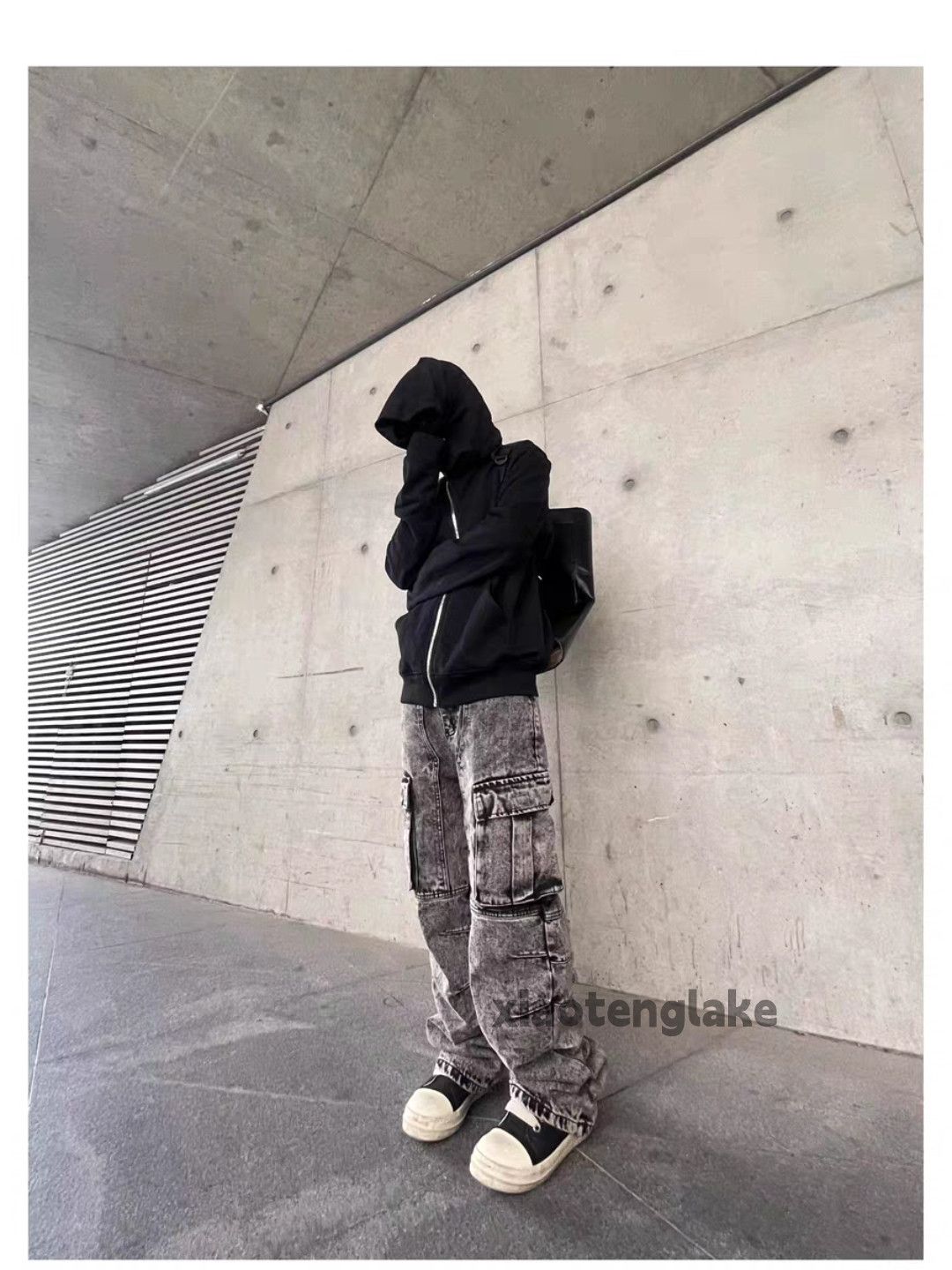 Jean × Vintage washed faded loose baggy utility hiphop cargo jeans Size US 32 / EU 48 - 7 Thumbnail