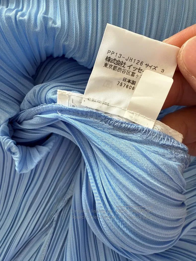 Issey Miyake Issey Miyake Sky Blue Kelp Skirt Size L / US 10 / IT 46 - 4 Thumbnail