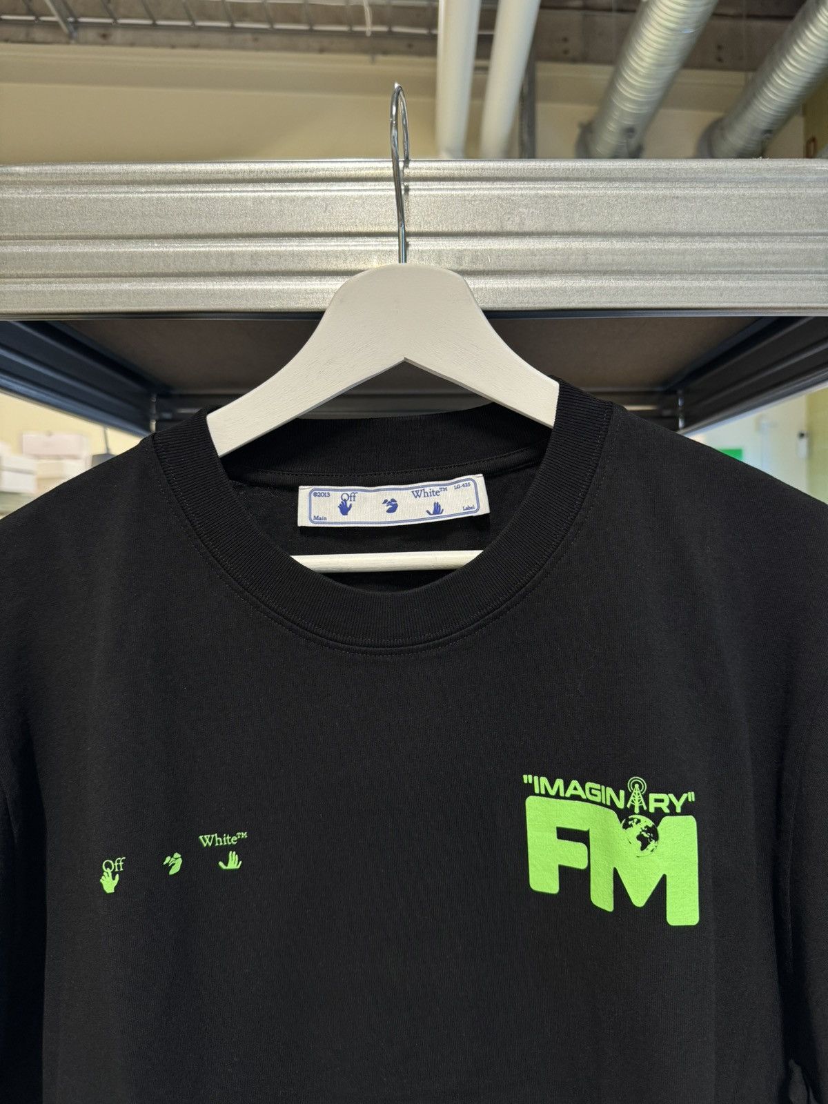 Off-White Off-White Imaginary FM T-Shirt RARE NEW 450$ Size US M / EU 48-50 / 2 - 2 Thumbnail
