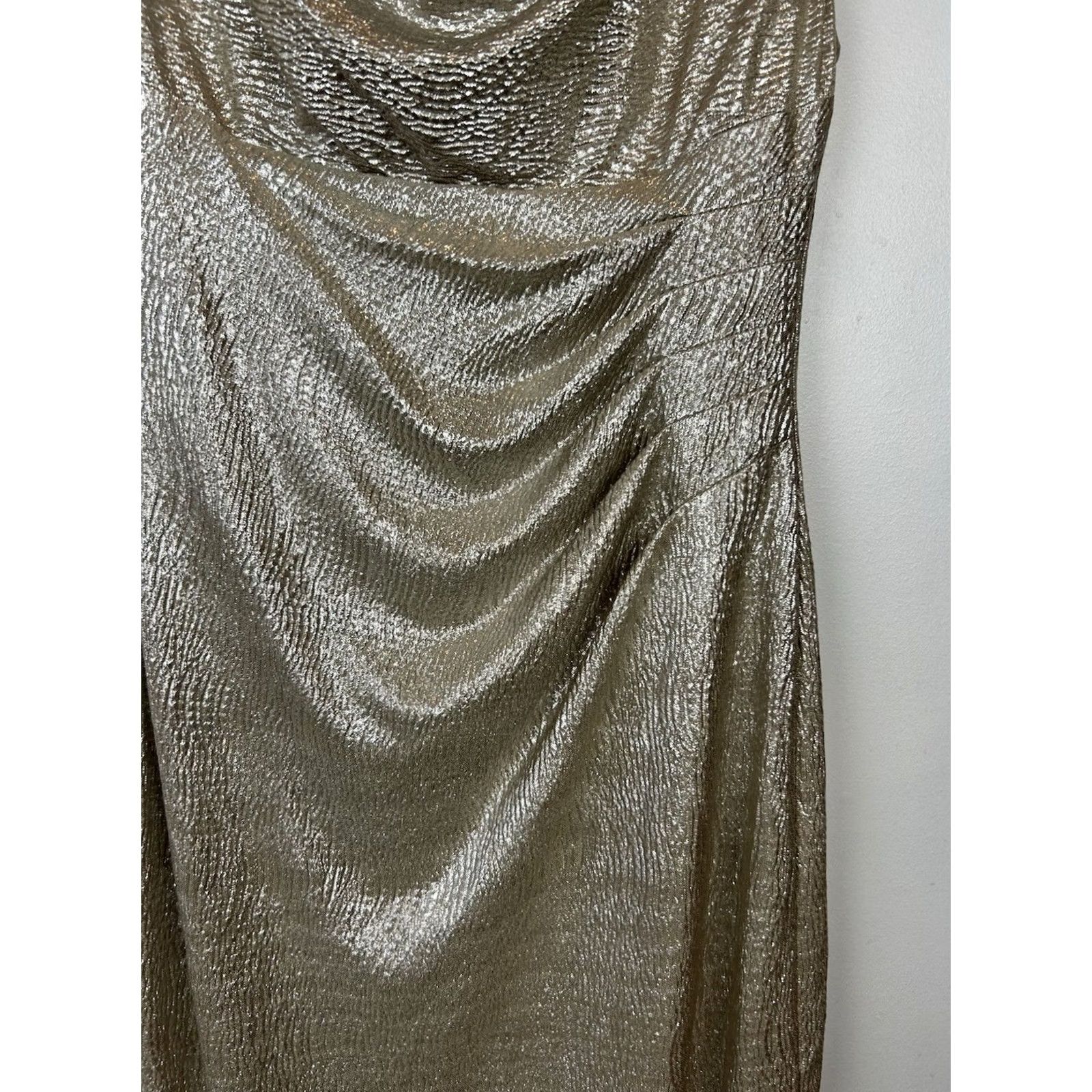 Ralph Lauren Ralph Lauren Cocktail Dress Womens 8 Metallic White Gold Event Holiday Size M / US 6-8 / IT 42-44 - 5 Thumbnail