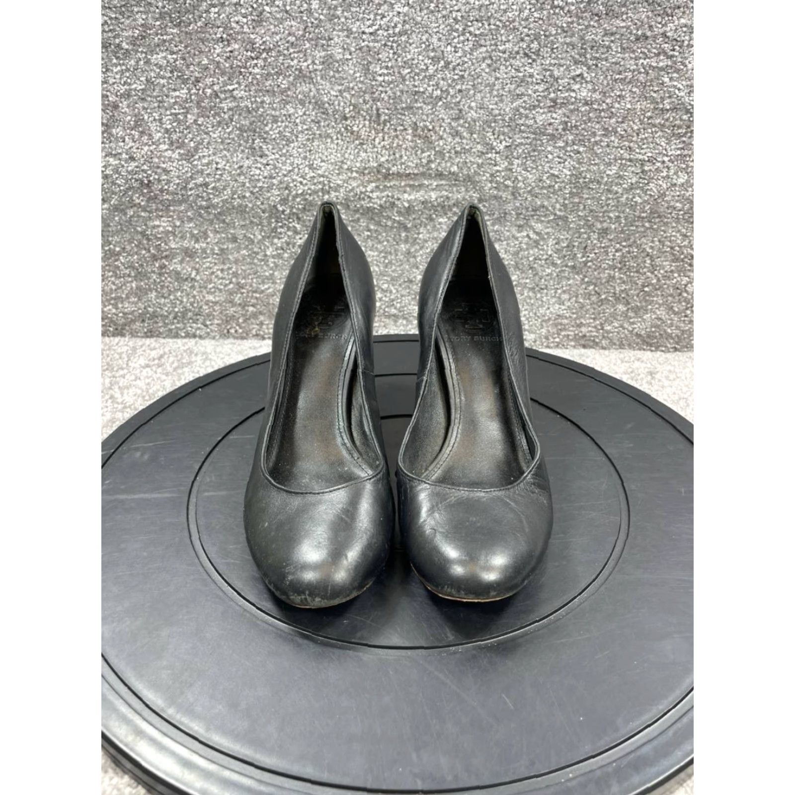 Tory Burch VINTAGE Tory Burch Heel Pumps Women Size 7 M Leather Black Stiletto Slip On Party/Cocktail Size US 5 / IT 35 - 4 Thumbnail