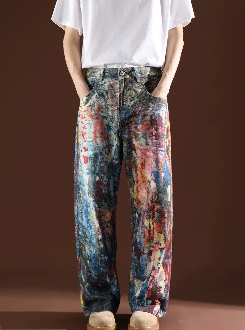 Other Graffiti Oil-Painting Style Denim Size US 32 / EU 48 - 6 Thumbnail