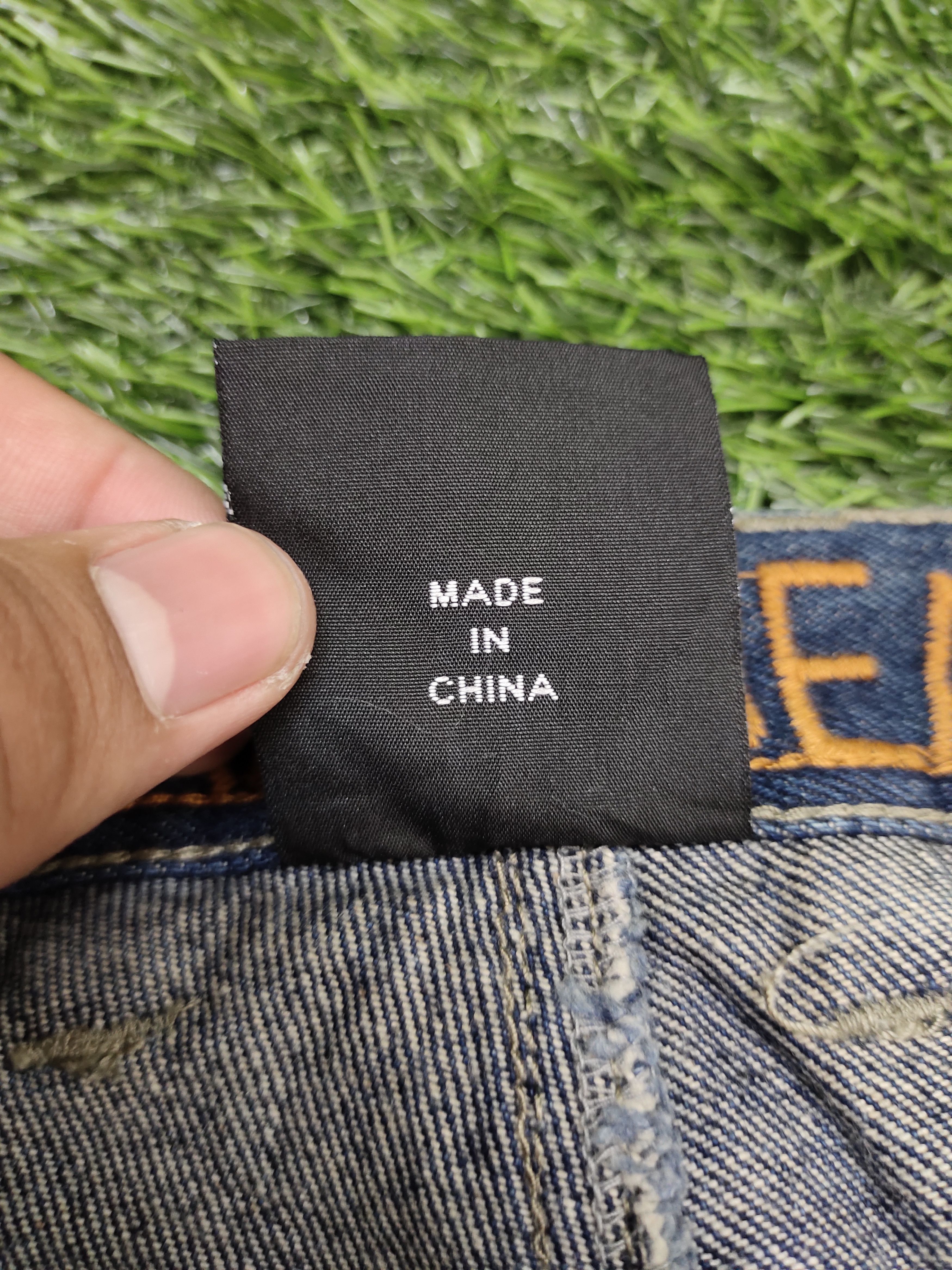 Japanese Brand Baggy Jeans Craps Jean Carpenter Wide Leg Denim Y2k Jnco Size US 31 - 15 Thumbnail