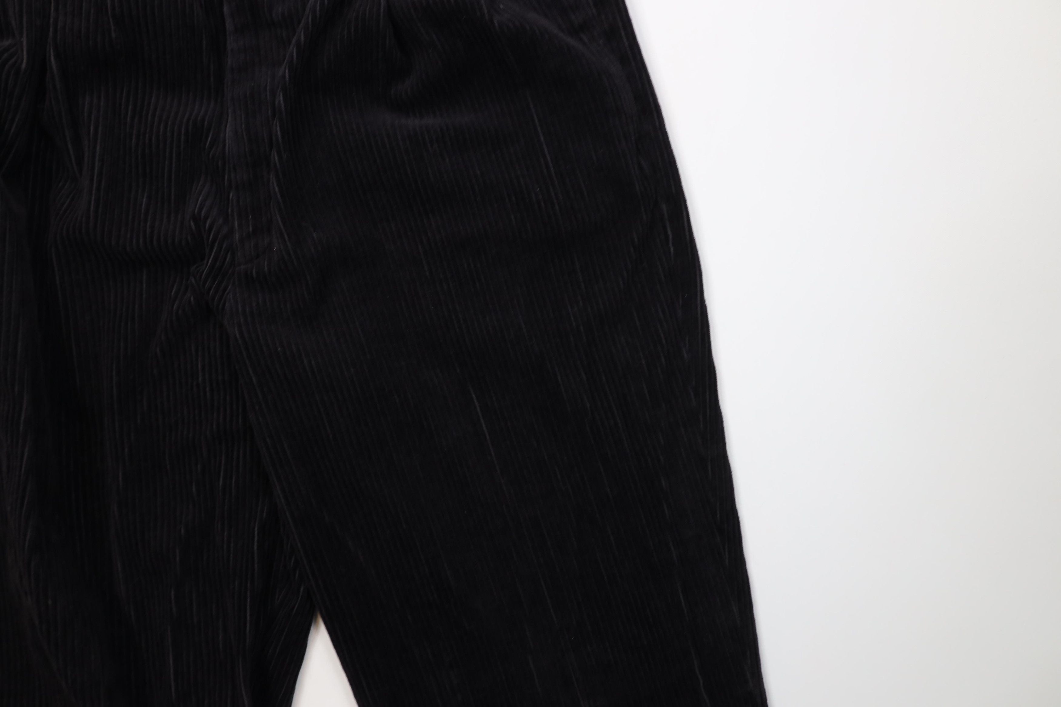 Vintage Vintage 90s Streetwear Wide Leg Corduroy Chino Pants Black Size US 34 / EU 50 - 9 Thumbnail