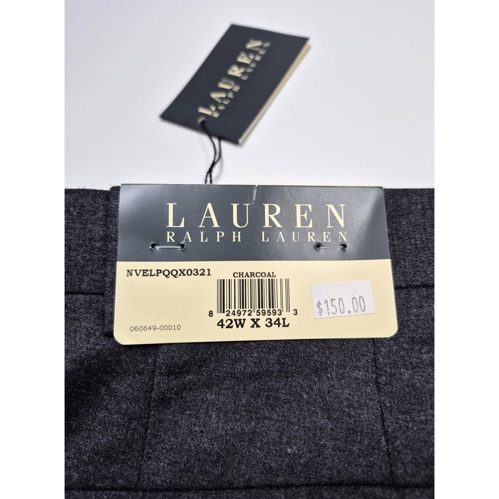 Ralph Lauren VTG Lauren Ralph Lauren Dress Pants Mens 42x34 Gray Wool Silk Flat Front NWT Size US 42 / EU 58 - 4 Thumbnail