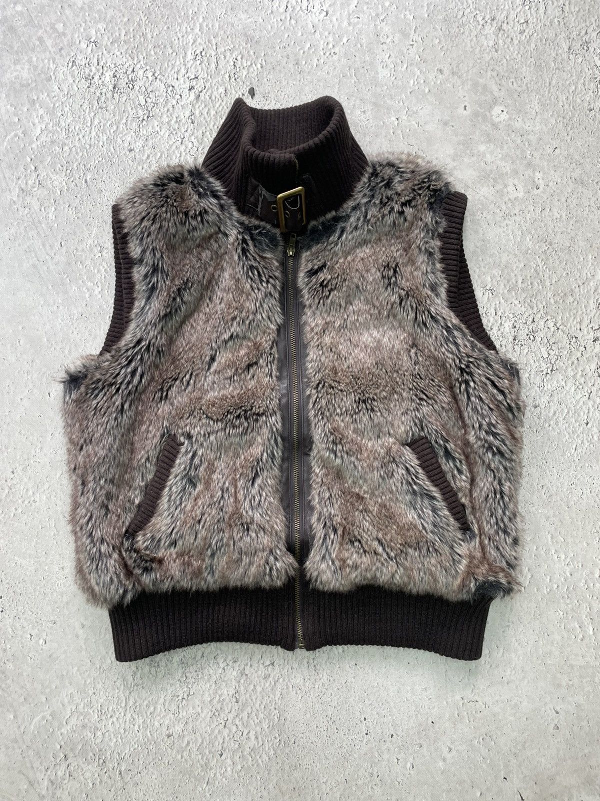 If Six Was Nine 2000s fur JACKET CROPPED HYSTERICGLAMOUR Y2K BOMBER RARE Size US M / EU 48-50 / 2 - 1 Thumbnail