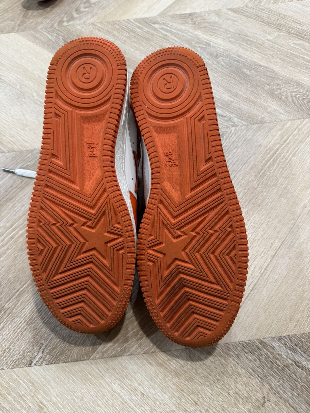 Bape Bapestas Orange Size US 13 / EU 46 - 5 Thumbnail
