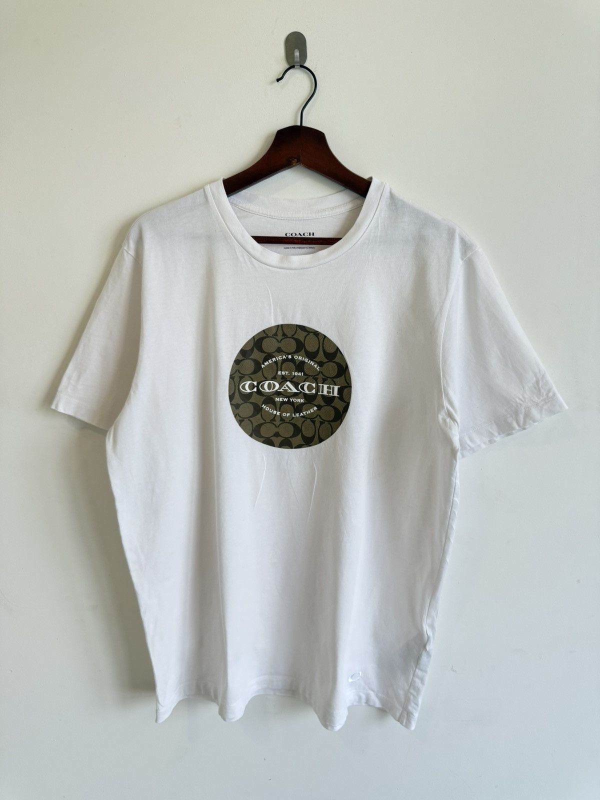 Coach Coach House Of Leather Tee Size US L / EU 52-54 / 3 - 1 Thumbnail
