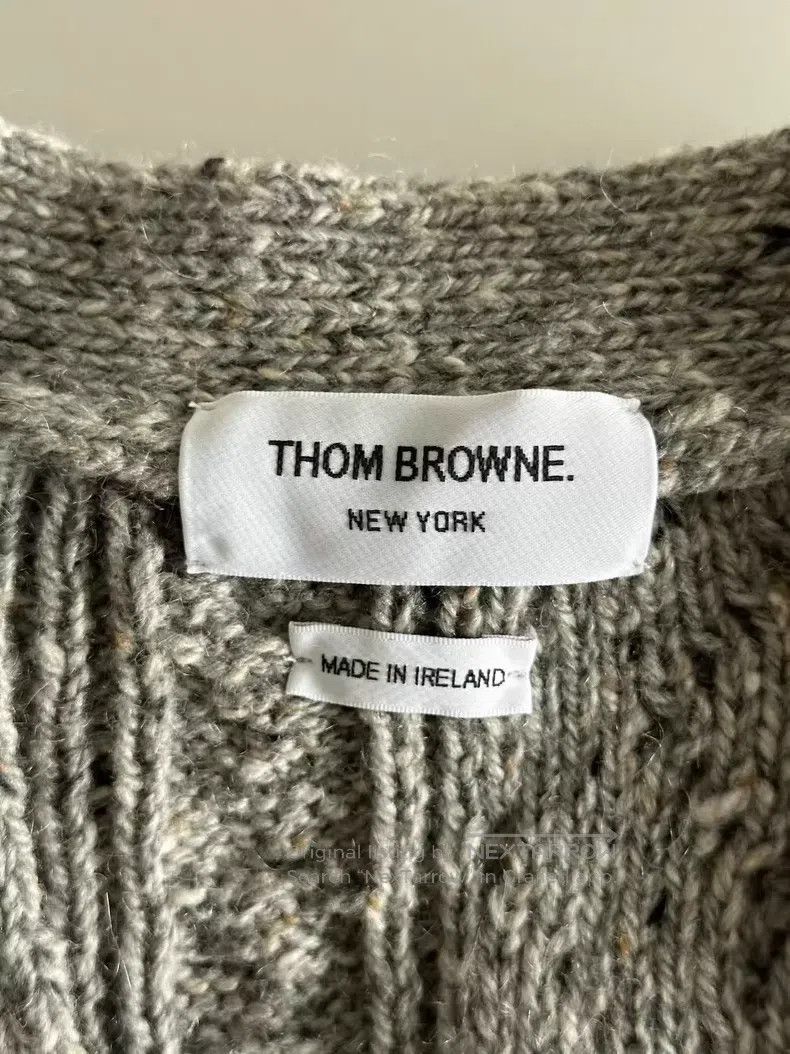 Thom Browne Thom Browne Gray wool cardigan Size US S / EU 44-46 / 1 - 3 Thumbnail