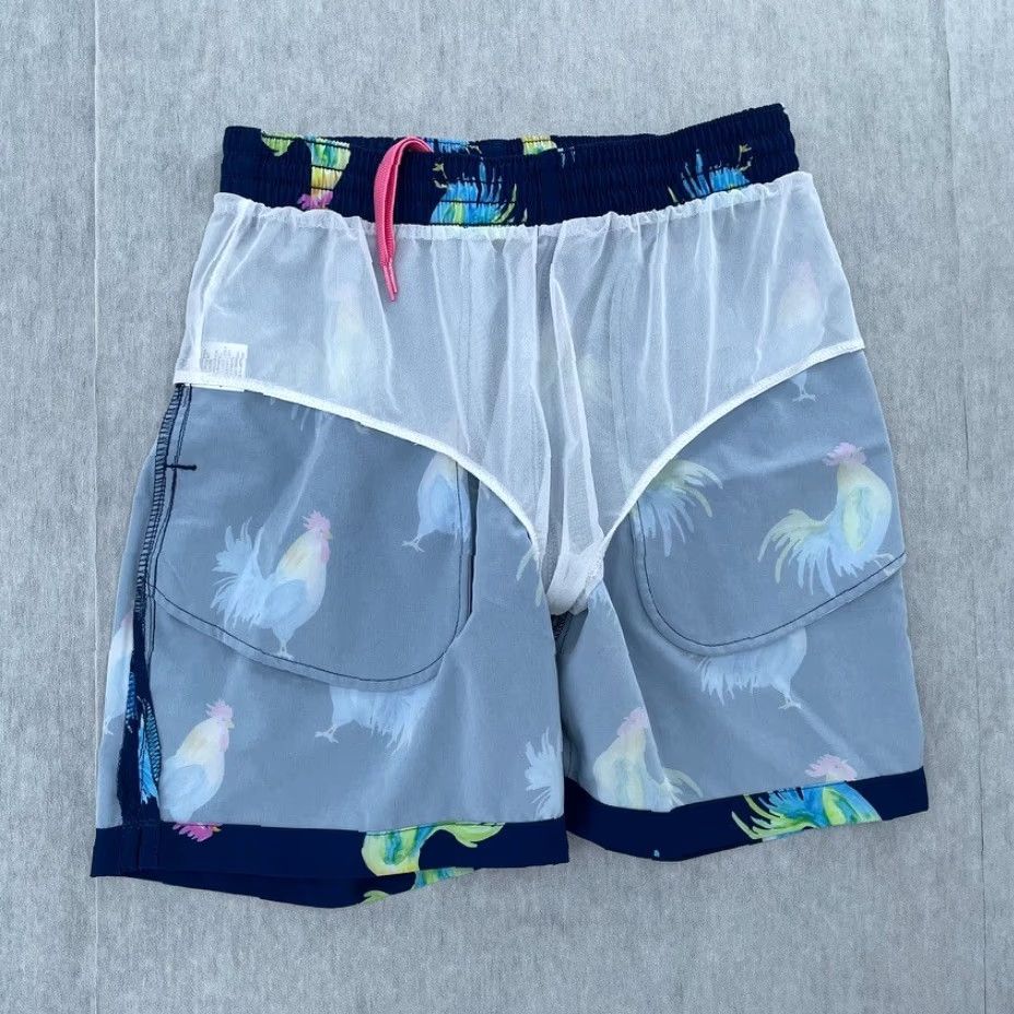 Chubbies Chubbies Shorts Adult Small Blue Roaster Swim Trunks Board Lined Pockets Mens S Size US 29 - 3 Thumbnail