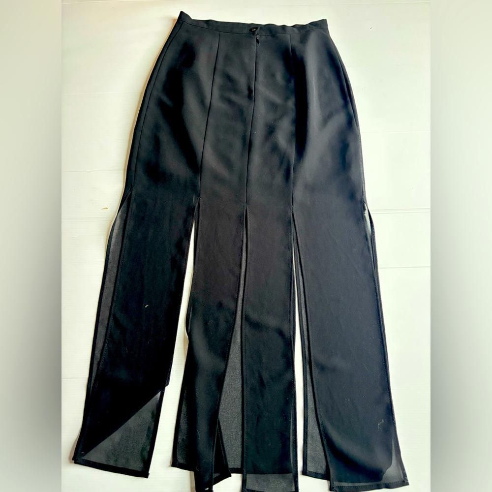 Designer Y2K Grunge Fairy Black Posé Skirt Size 30" / US 8 / IT 44 - 2 Thumbnail