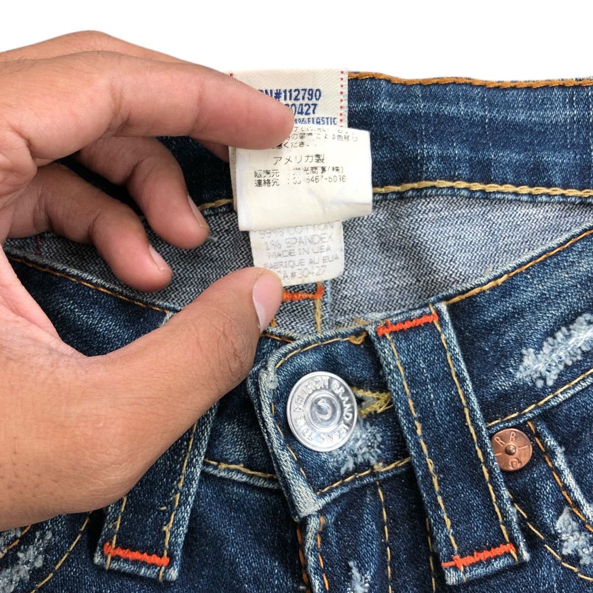 If Six Was Nine × Japanese Brand × True Religion Vintage True Relligion Distressed BootCut Flared Jeans LGB Size US 26 / EU 42 - 9 Thumbnail