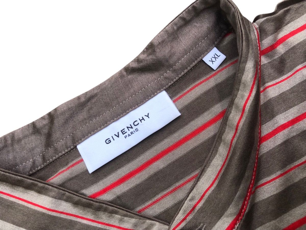 Designer × Givenchy GIVENCHY PARIS Stripes Casual Designer Luxury Brand T-Shirt Size US XXL / EU 58 / 5 - 6 Thumbnail