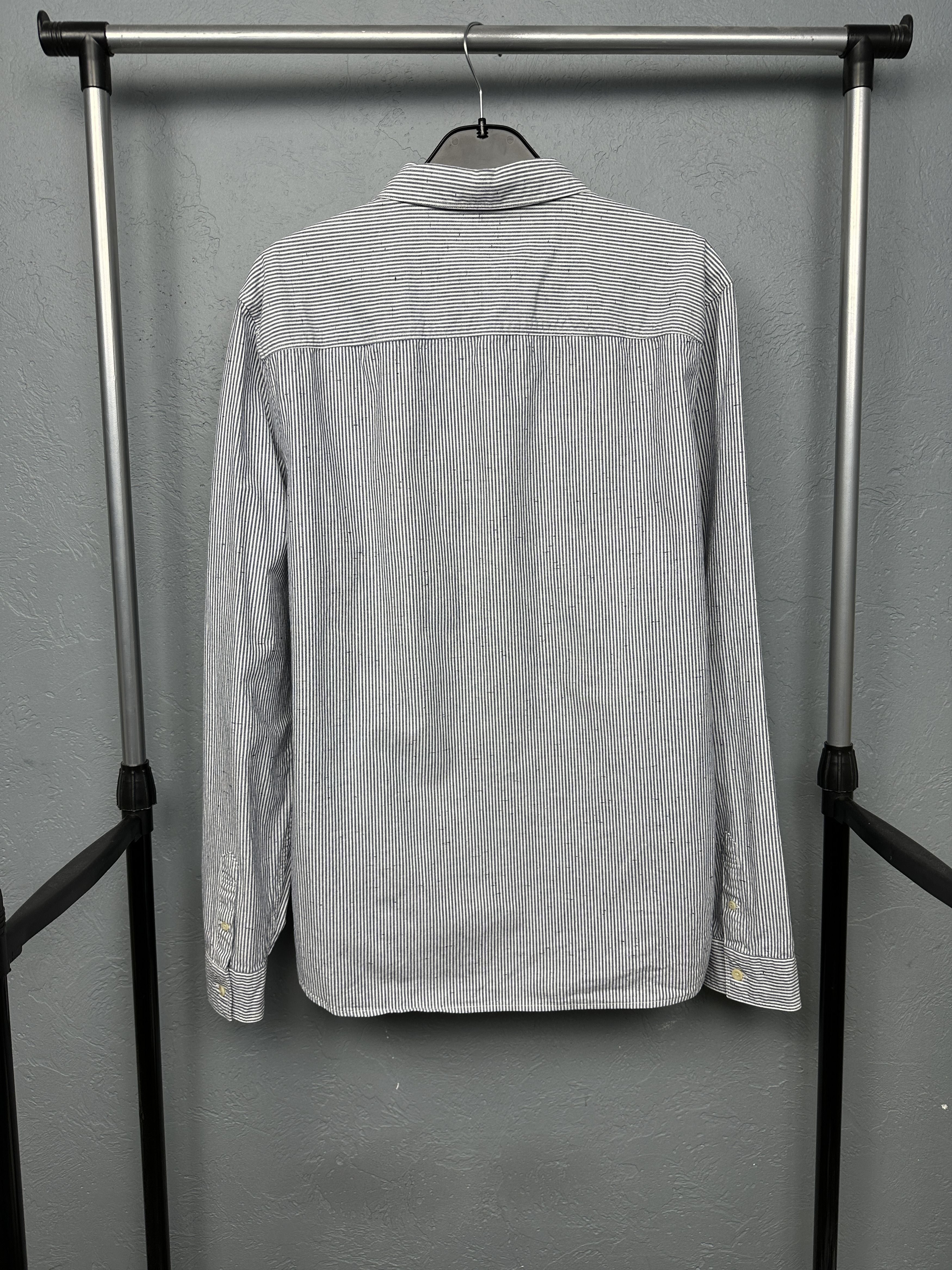Allsaints Allsaints Delmont Mens Long Sleeve Striped Shirt Size US XL / EU 56 / 4 - 6 Thumbnail