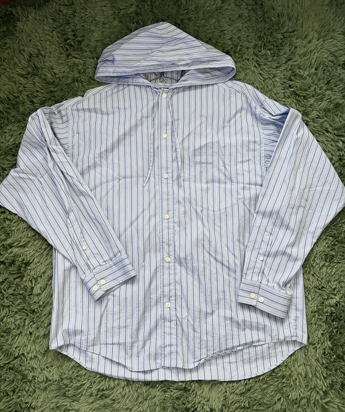 Balenciaga Balenciaga “Hooded Cocoon” Shirt Size US L / EU 52-54 / 3 - 1 Thumbnail