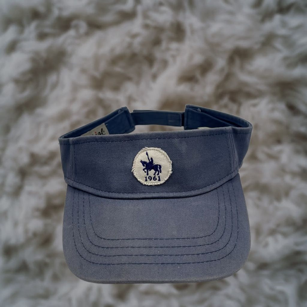 Imperial Imperial Visor Hat Cap Adult Blue Adjustable One Size Fits Most 1961 Patch Unisex Adults Cap Size ONE SIZE - 1 Thumbnail