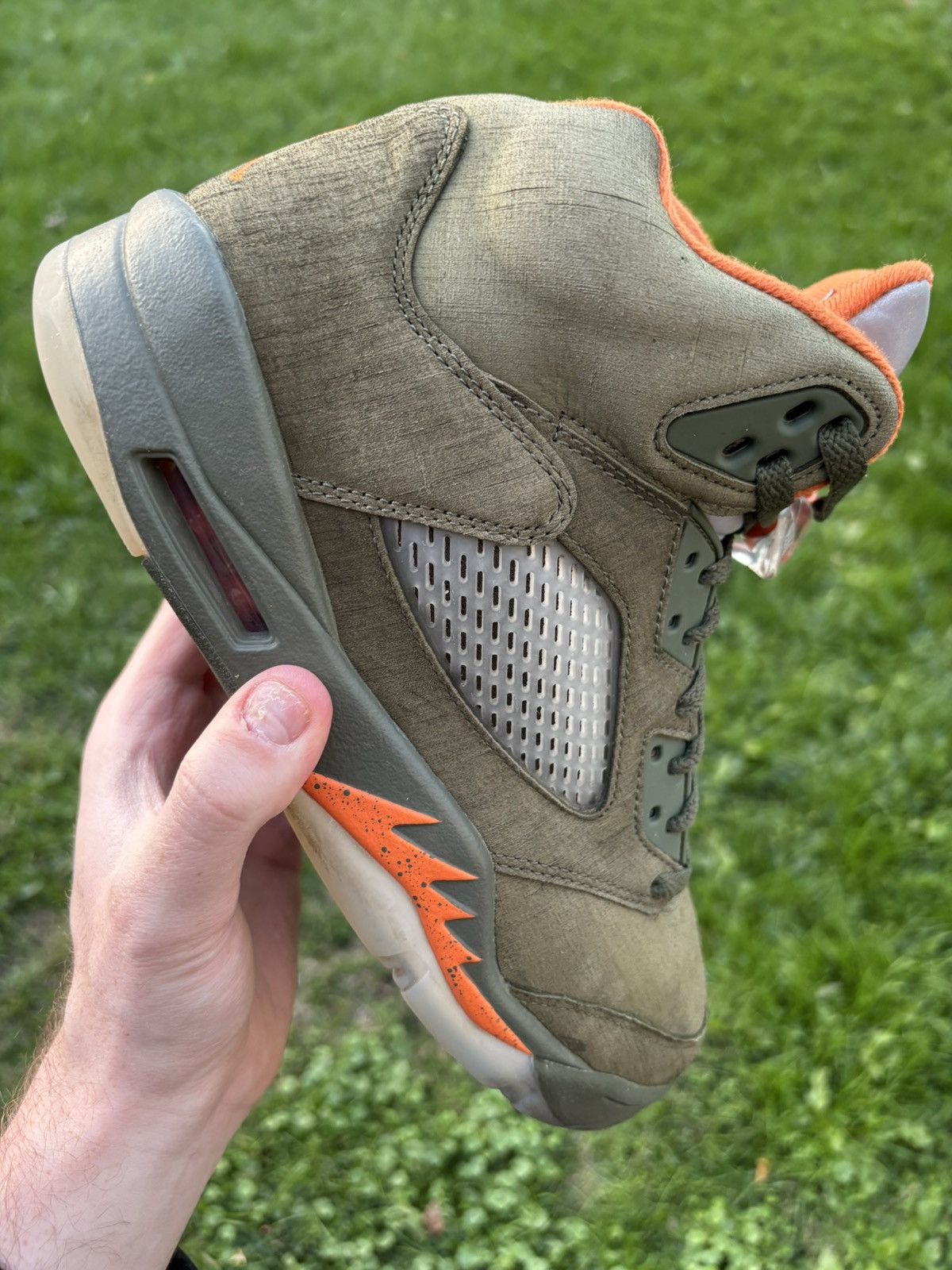 Jordan Brand Air Jordan 5 Retro 2024 Olive Size 9.5 Size US 9.5 / EU 42-43 - 1 Thumbnail