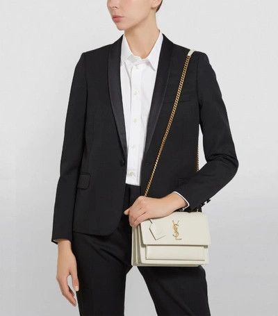 Saint Laurent Paris o1b1hav110724 Size: OS / Sunset Top Handle Bag in Soft Cream Size ONE SIZE - 2 Thumbnail
