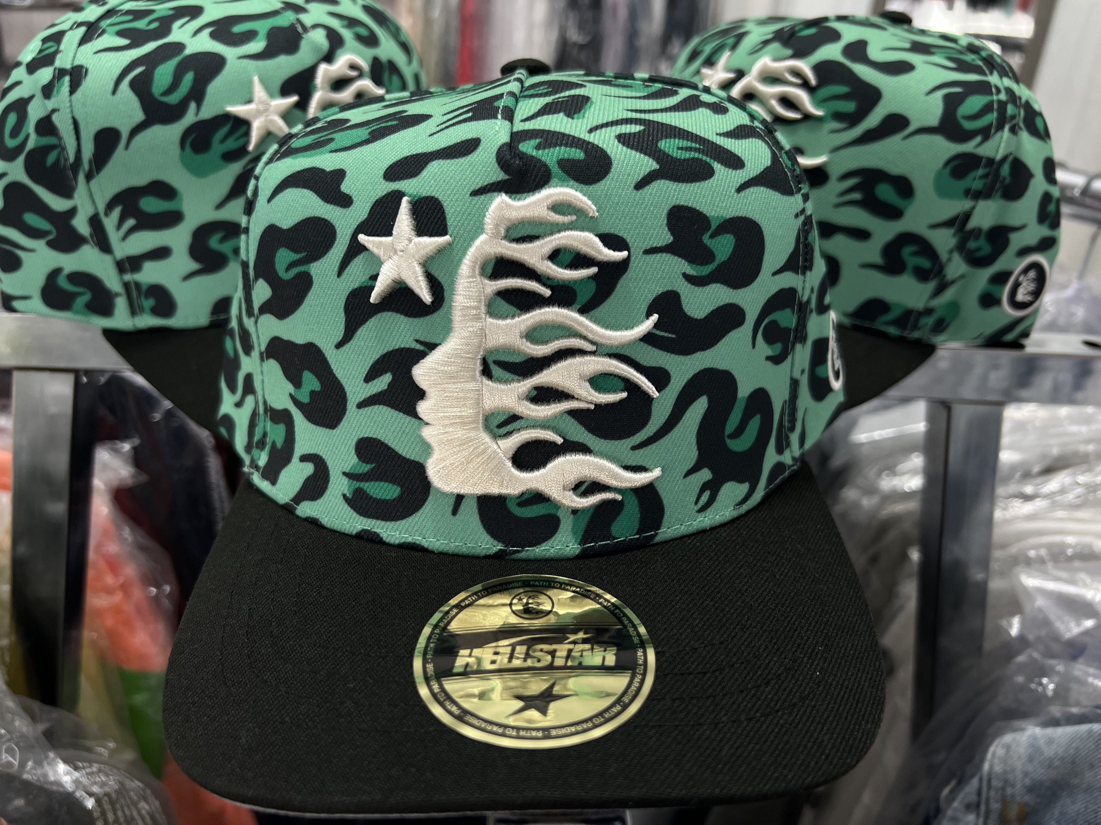 HELLSTAR Hellstar Cheetah Print Fitted Hat 7 1/4 | Grailed