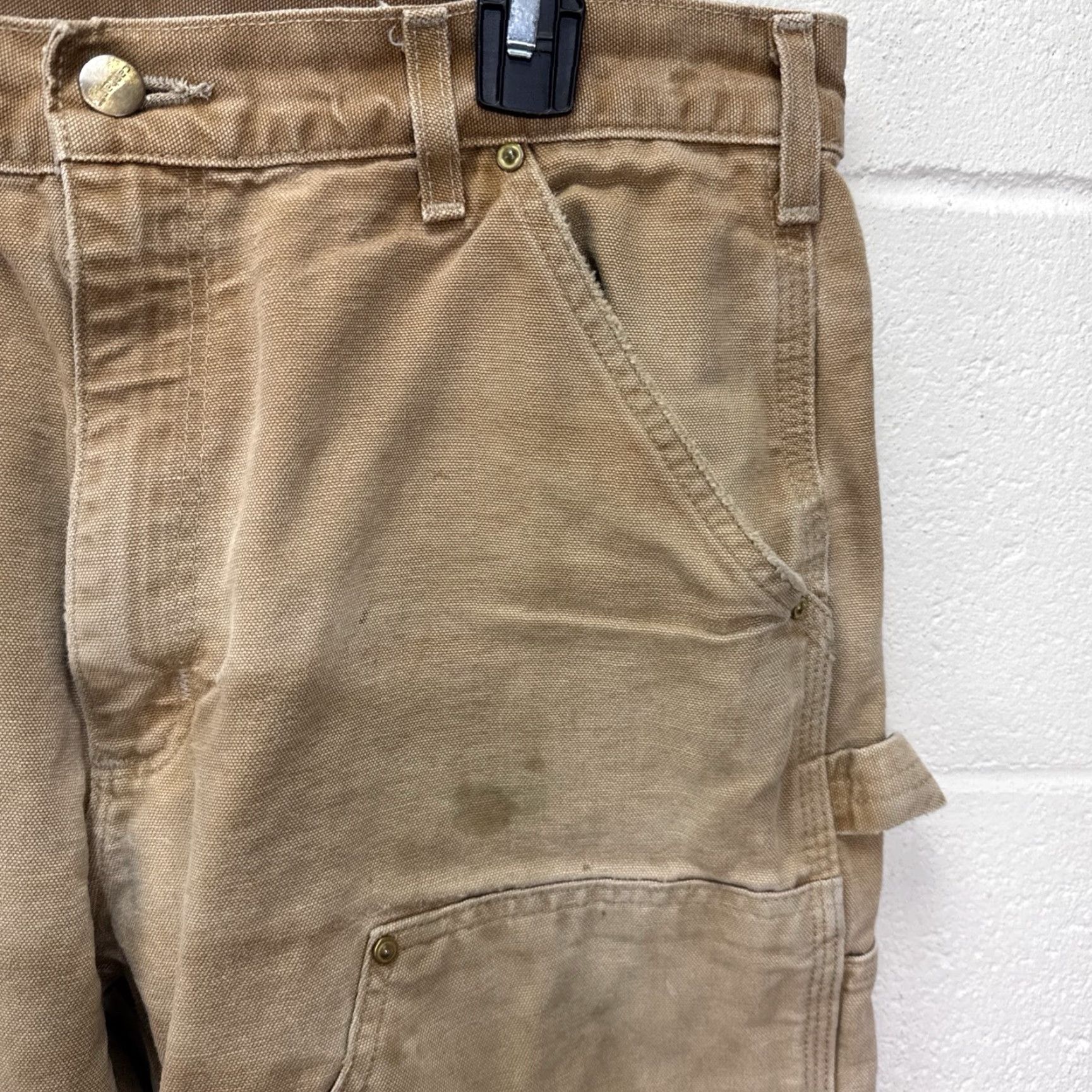 Carhartt VINTAGE Carhartt Men Pants Carpenter Dungaree 33x33 Workwear Canvas Brown 90s Grunge Size US 33 - 3 Thumbnail