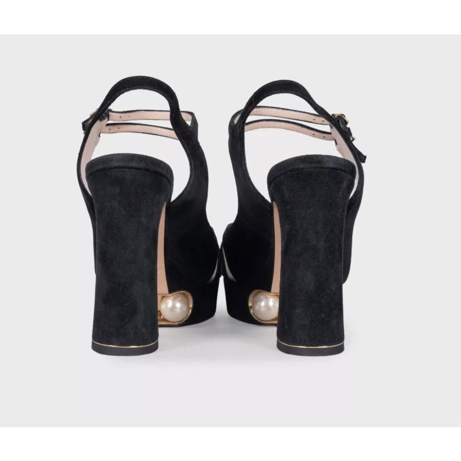 Nicholas Kirkwood Nicholas Kirkwood Pearl Suede Sandals - Size 39 Size US 9 / IT 39 - 4 Thumbnail