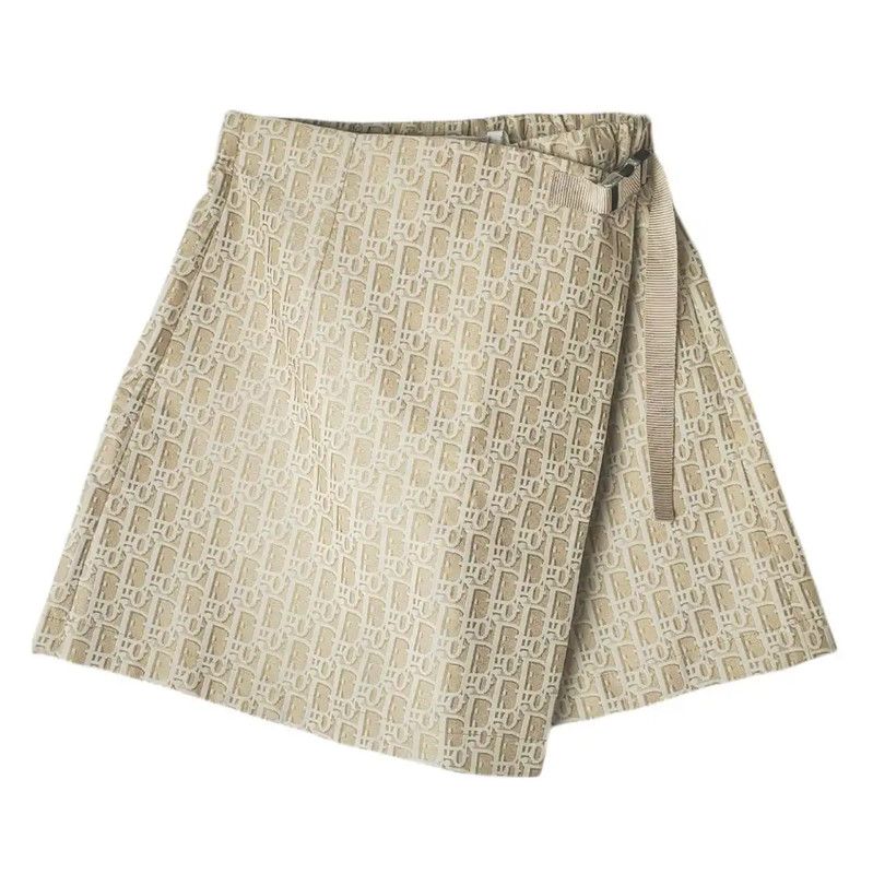 Dior Women's Gold Polyester Midi Skirt 0089