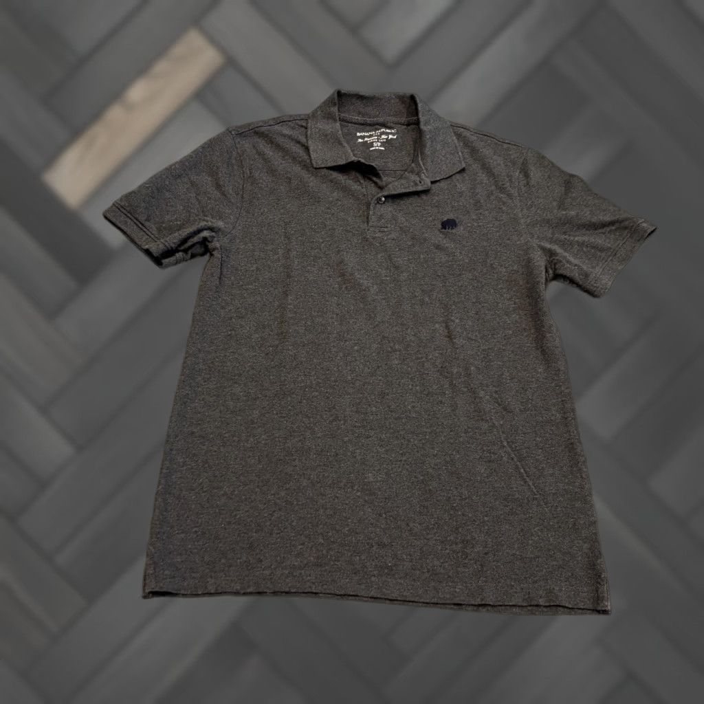 Banana Republic Banana Republic Polo Shirt Mens Small Gray Elephant Short Sleeve Preppy Golf Size US S / EU 44-46 / 1 - 1 Thumbnail