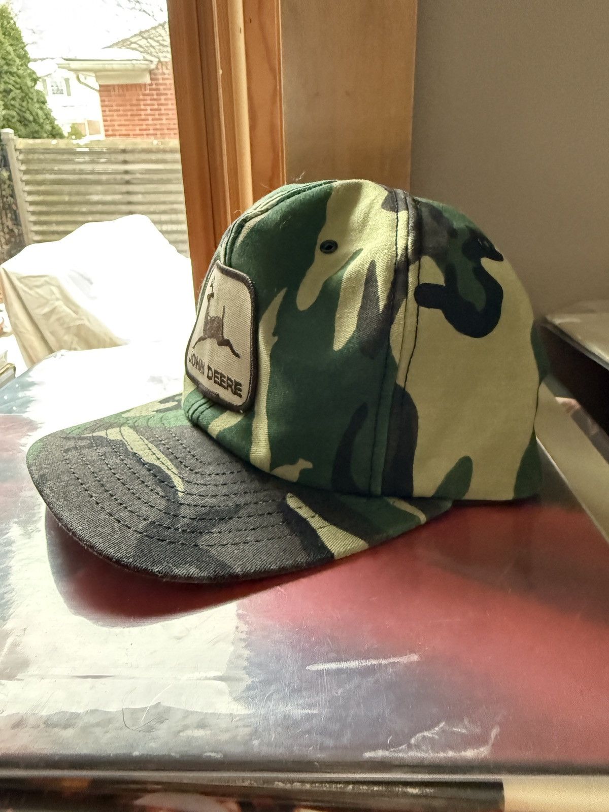 Vintage Vintage 80s John Deere Camouflage Hat Size ONE SIZE - 3 Thumbnail