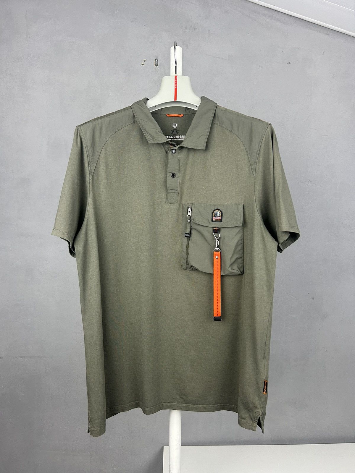 Parajumpers Parajumpers PJS Polo Shirt Green Utility Pocket Size XL Size US XL / EU 56 / 4 - 1 Thumbnail