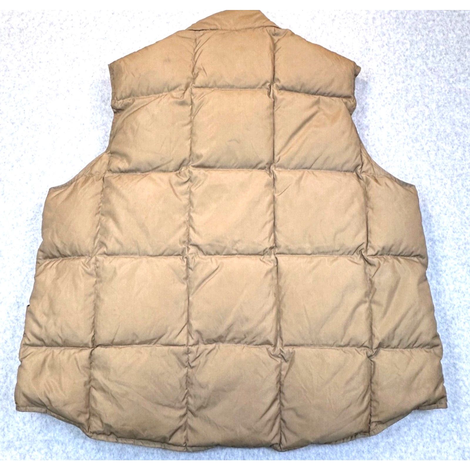Lands' End Lands' End Goose Down Quilted Puffer Vest Adult XL Brown Nylon Snap Thermal Size US XL / EU 56 / 4 - 5 Thumbnail