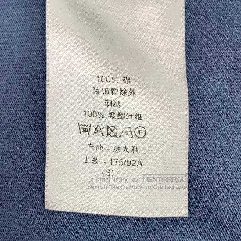 Dior Dior Blue pocket logo letter embroidery cotton round-neck Size US S / EU 44-46 / 1 - 9 Thumbnail