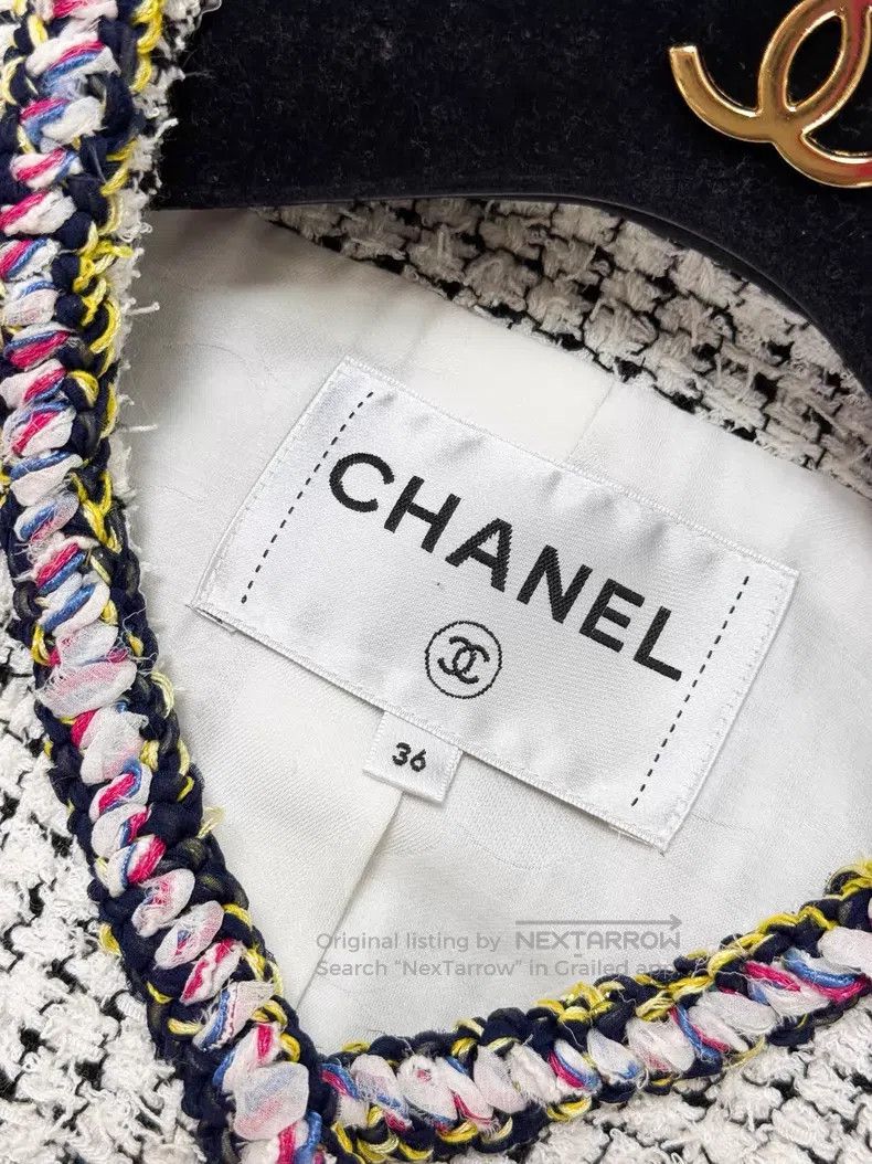 Chanel Chanel Mixed color and colorful rolled-edged lantern sleev Size XS / US 0-2 / IT 36-38 - 5 Thumbnail