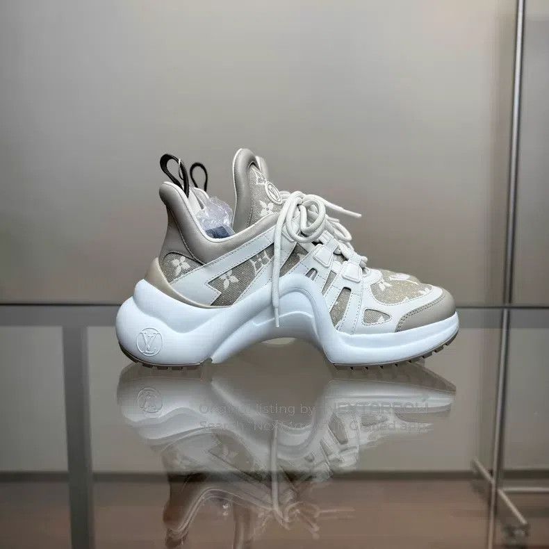 Louis Vuitton Louis Vuitton Archlight cream presbyopic full print dad sh Size US 5.5 / EU 38 - 3 Thumbnail