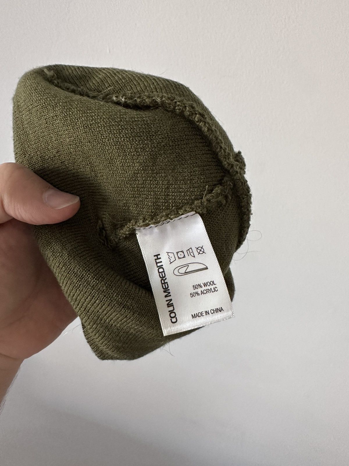 Colin Meredith Colin Meredith Buckeye Knit Cap - Wool Moss Size ONE SIZE - 3 Thumbnail