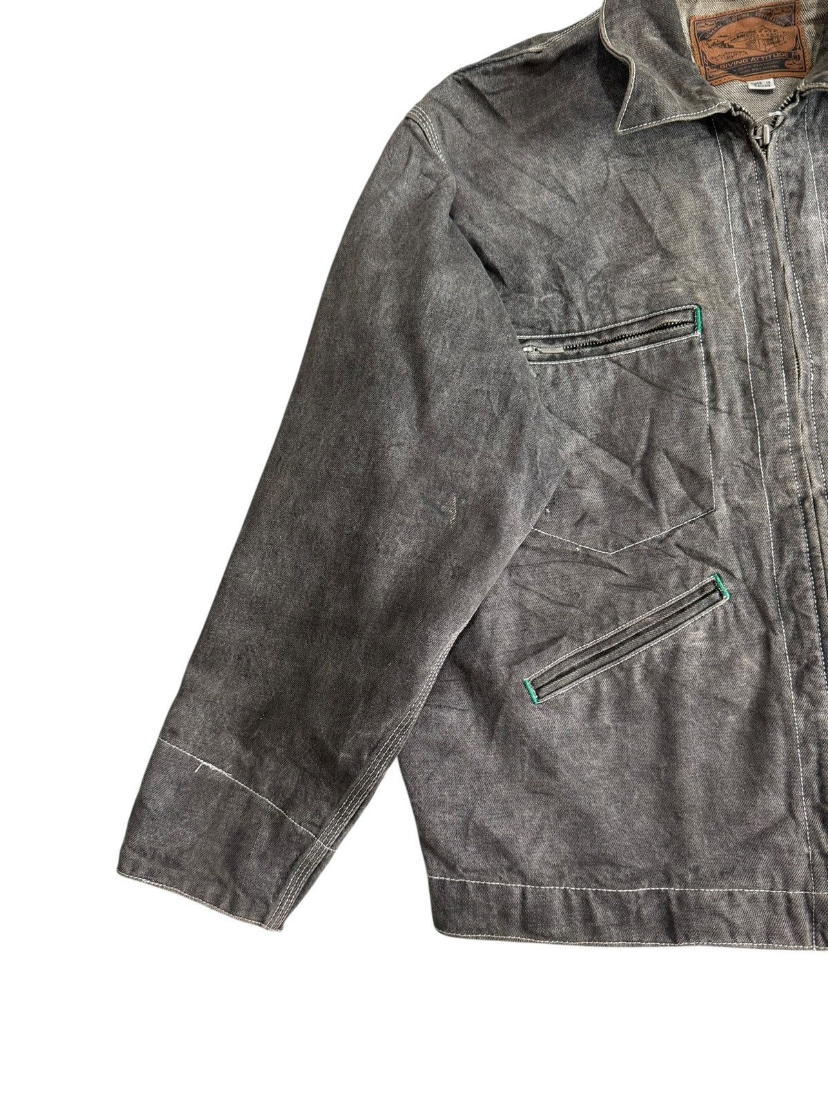 Kapital Japan Brand Kearney House Black Distress Jacket Size US L / EU 52-54 / 3 - 3 Thumbnail
