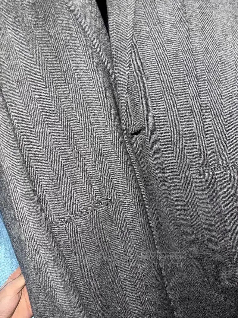 Saint Laurent Paris Saint Laurent Paris Herringbone notch lapel coat Size US S / EU 44-46 / 1 - 4 Thumbnail