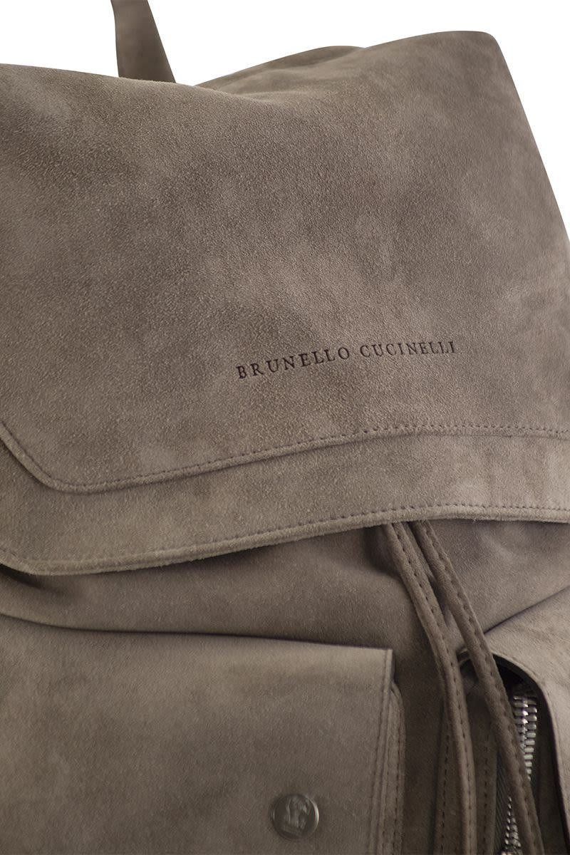 Brunello Cucinelli o1w1db11025 Size: OS/ Backpack in Dark Grey Size ONE SIZE - 5 Thumbnail