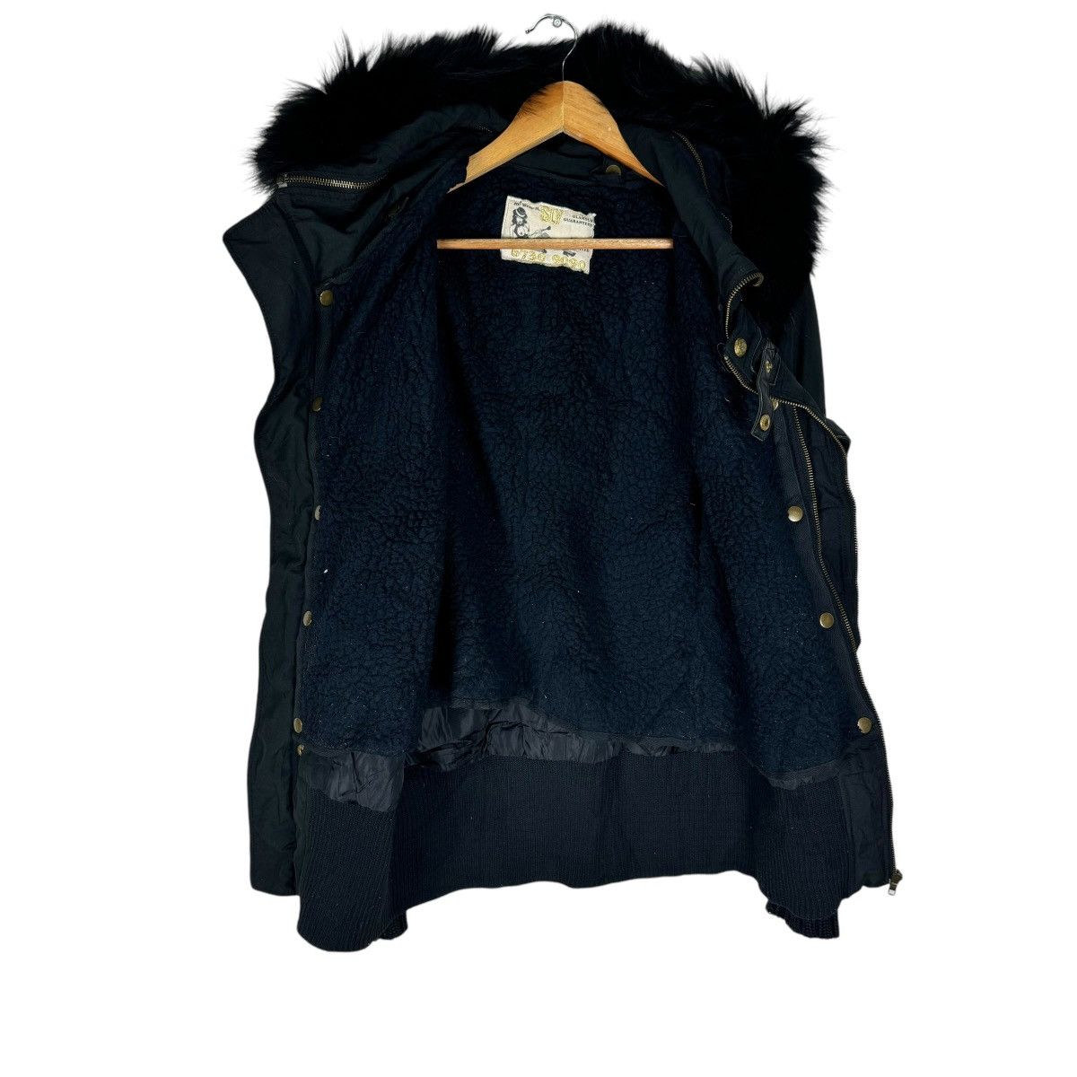 If Six Was Nine 🌟SLY GLAMOUR BONDAGE FUR HOODIE JACKET Size M / US 6-8 / IT 42-44 - 9 Thumbnail
