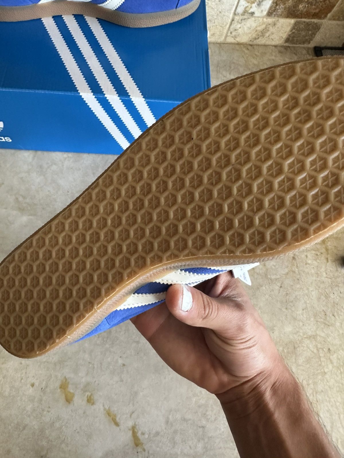 Adidas Adidas Gazelles Royal Blue Italia Size US 7 / EU 40 - 7 Thumbnail