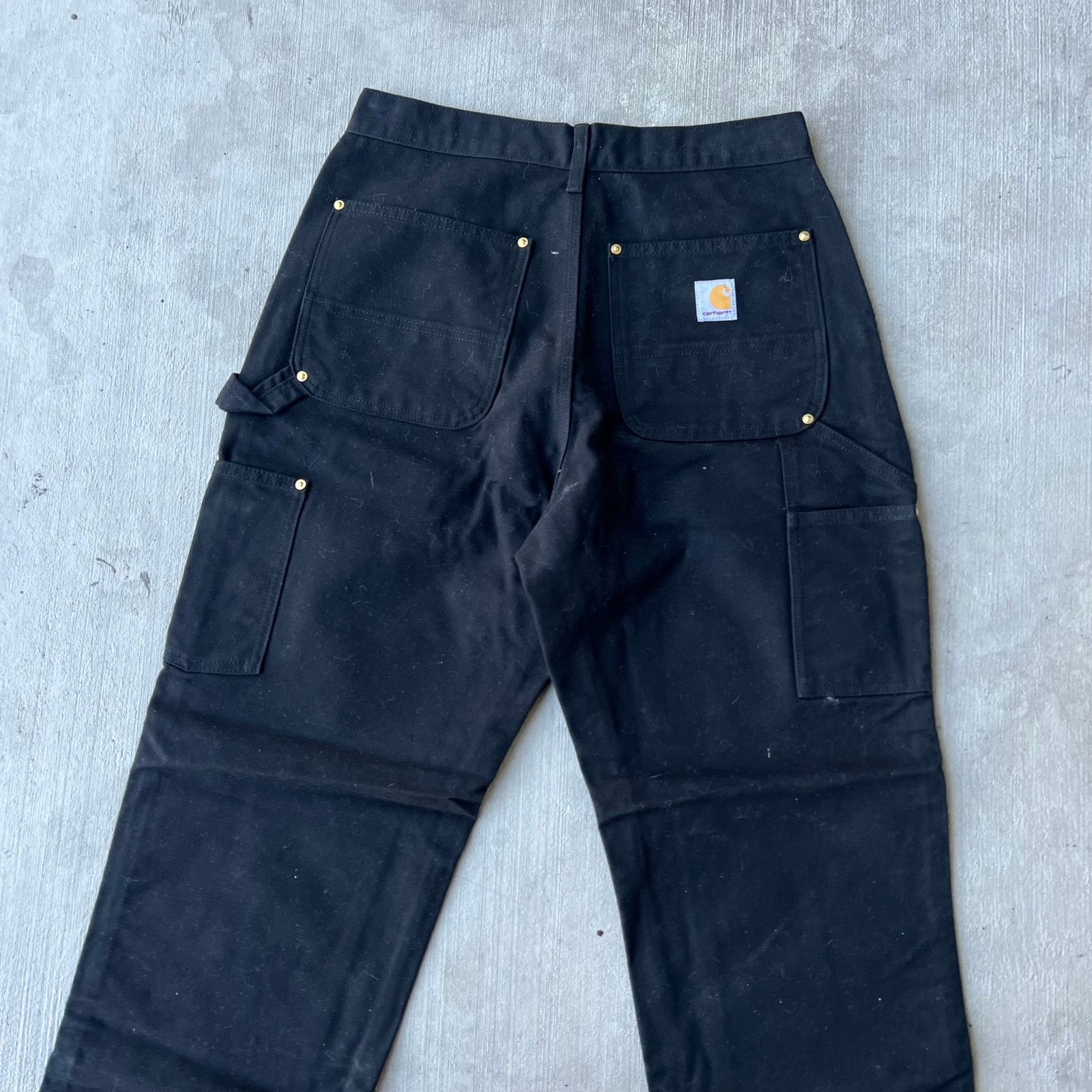 Carhartt × Vintage Carhartt black double knee work wear carpenter pants Size US 29 - 4 Thumbnail