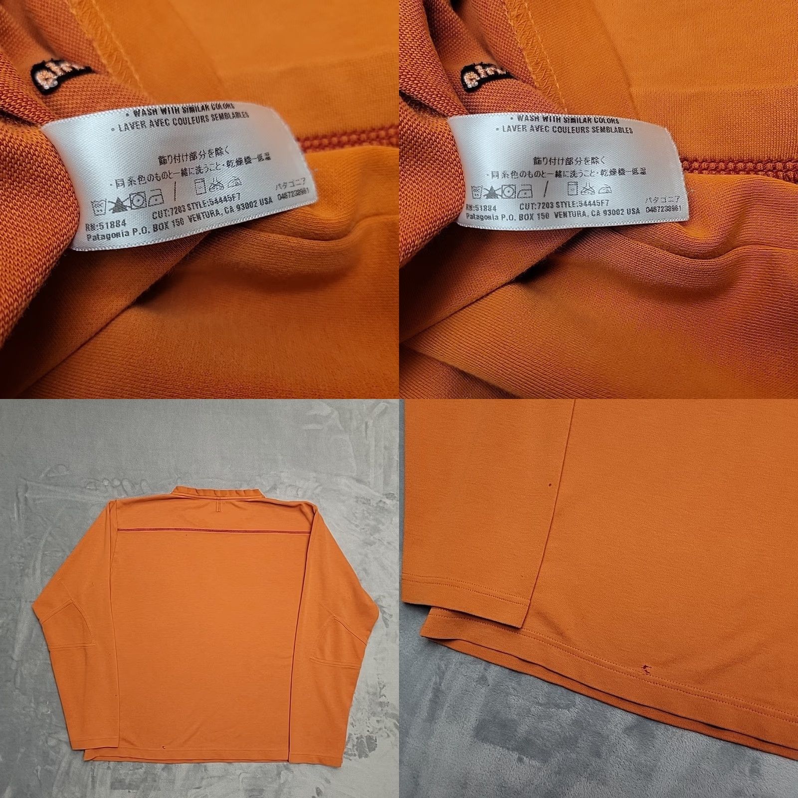 Patagonia Patagonia Shirt Men XL Orange Long Sleeve Organic Cotton Tencel Blend 54445 Size US XL / EU 56 / 4 - 8 Thumbnail