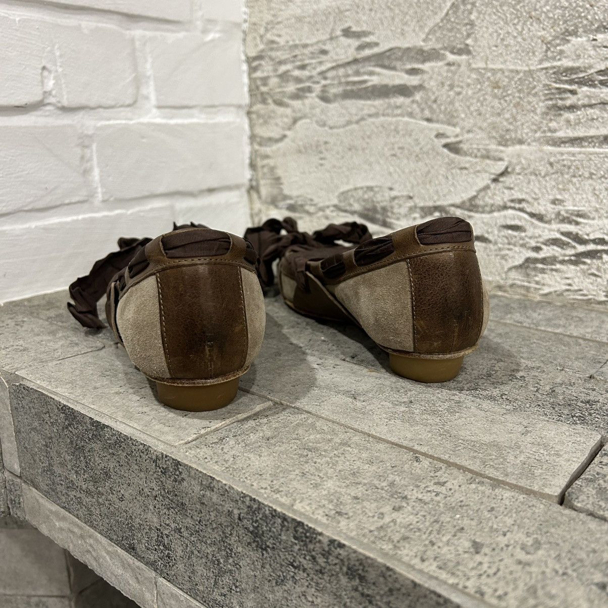 Marithe + Francois Girbaud Rare Marithe Francois Girbaud Ballerina Flats Leather Size US 6 / IT 36 - 7 Thumbnail
