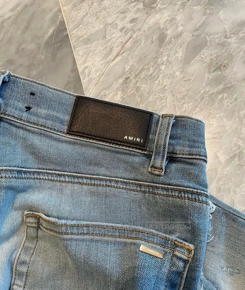 Amiri Amiri Size 32 Classic Colorful Patchwork Blue Jeans Size US 32 / EU 48 - 3 Thumbnail