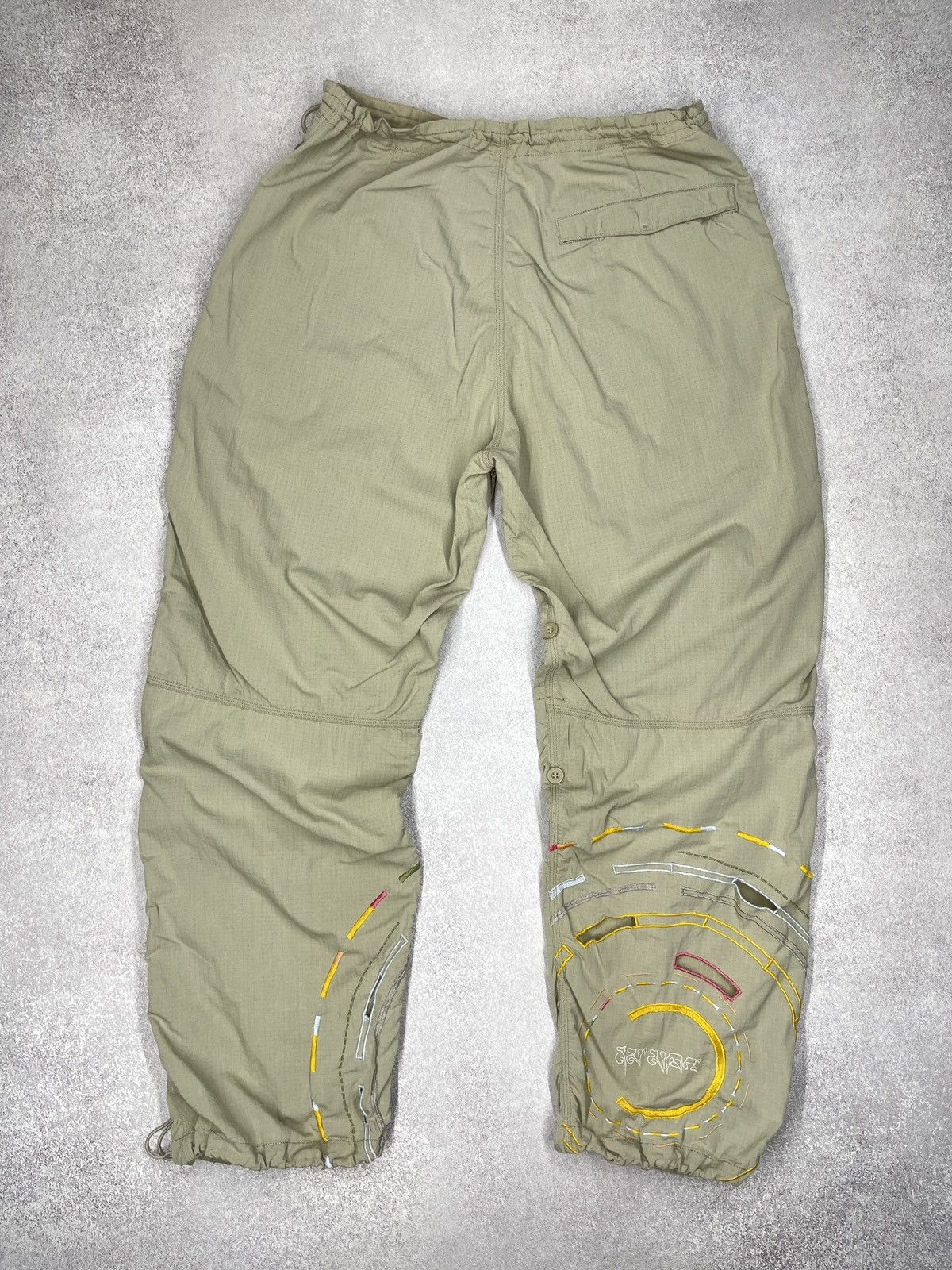 Maharishi Vintage Maharishi Baggy Parachute Nylon Pants Big Logo Size US 34 / EU 50 - 2 Thumbnail