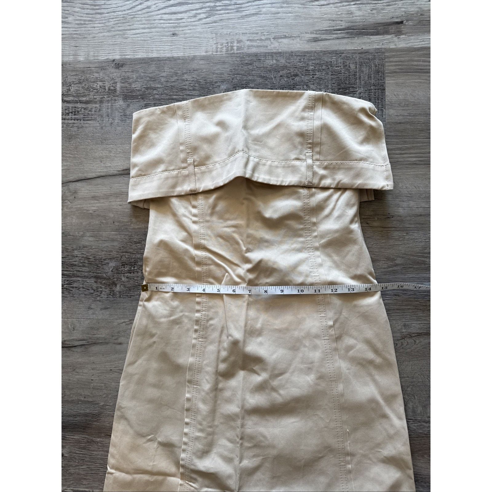 Zara Zara Gabardine Tube Dress Size XS Size XS / US 0-2 / IT 36-38 - 4 Thumbnail
